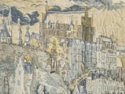Mitelaltisch Wollteppich Gobelin „Jagden des Kaisers Maximilian