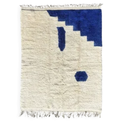 Moja-tapis berbère marocain shaggy personnalisé