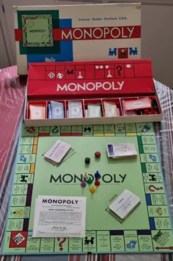 Monopoly vintage des années 1960 (complet)