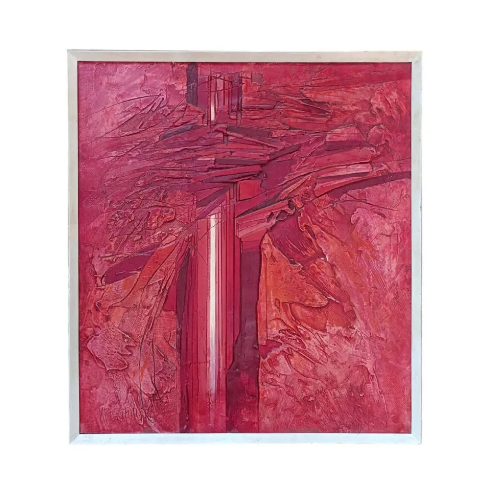 Mozart 1978, Jan Kristofori, peinture abstraite huile et plâtre