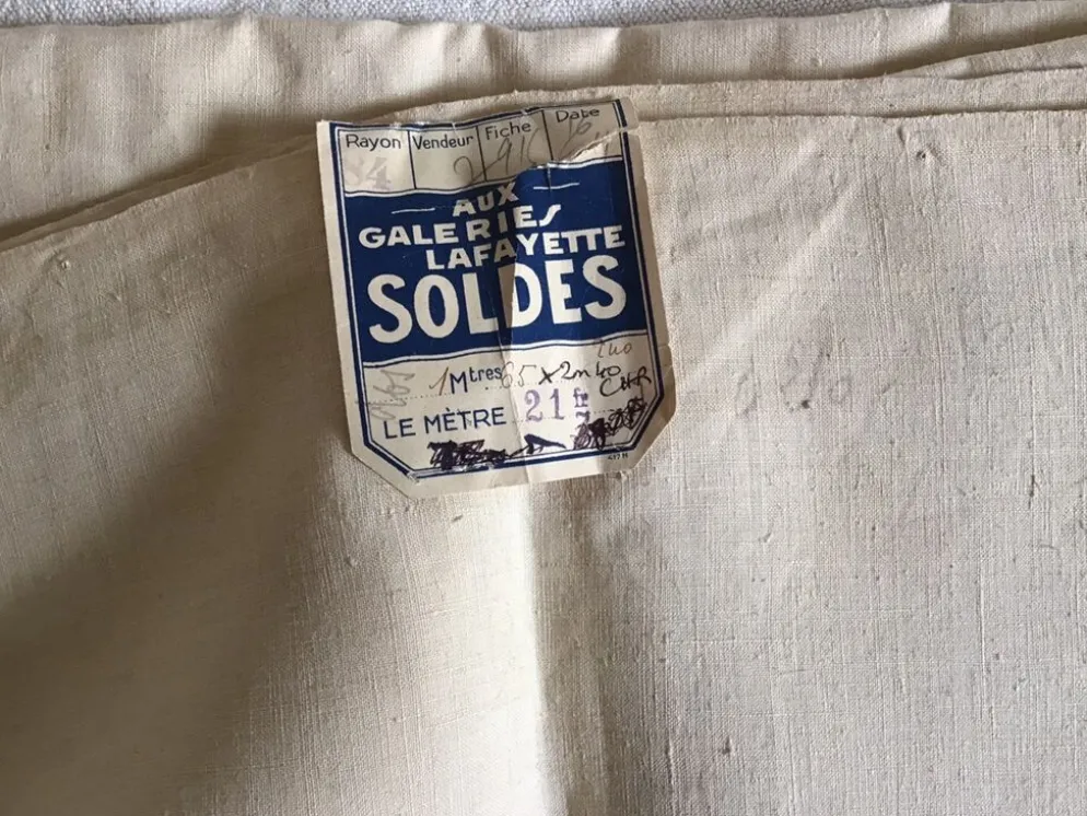 Métrage lin bis vintage pour nappe