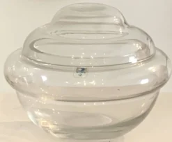 Murano glass bowl with lid