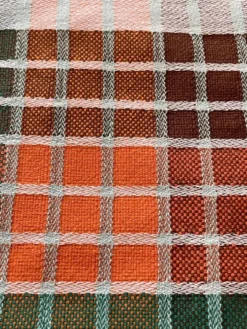 Nappe basque années 70 vert/orange/marron