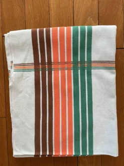 Nappe basque années 70 vert/orange/marron