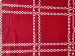 Nappe basque damiers rouge