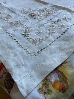 Nappe broderie Richelieu
