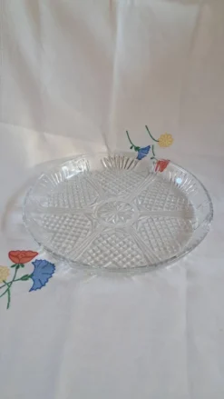 Nappe carrée vintage en lin brodée main à motifs floraux — Années 50/6