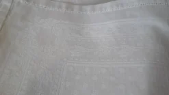 Nappe damasé et serviettes