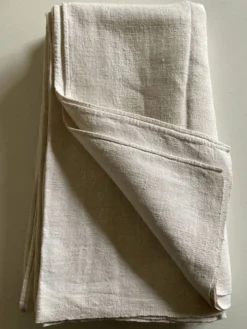 Nappe de ferme en grosse toile de lin rustique 225cm