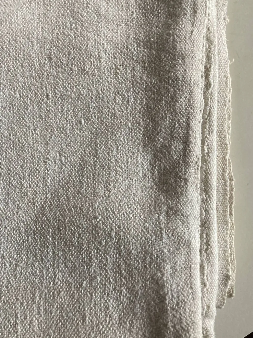 Nappe de ferme en grosse toile de lin rustique 225cm
