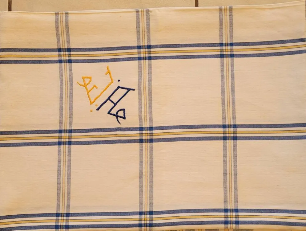 Nappe en coton 12 couverts avec serviettes