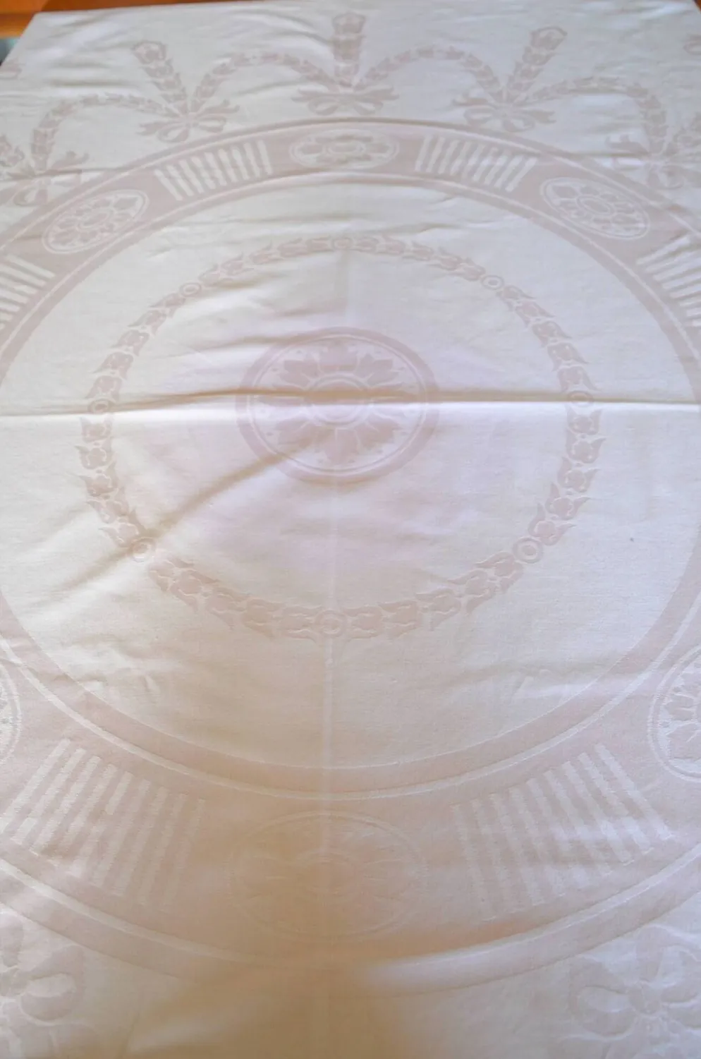 Nappe en coton rose poudré