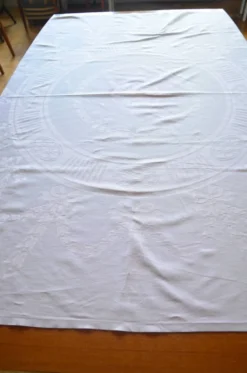 Nappe en coton rose poudré