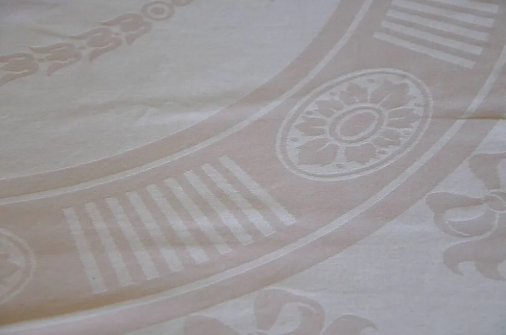 Nappe en coton rose poudré