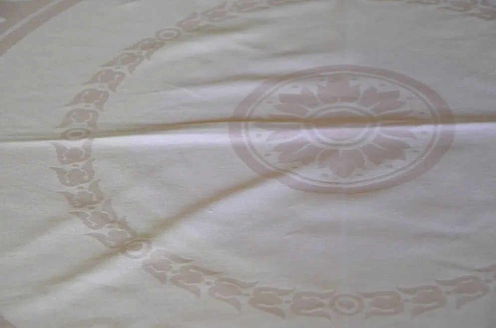 Nappe en coton rose poudré