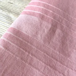Nappe en coton vintage rose 140 X 130
