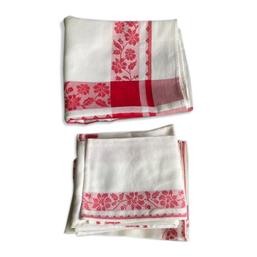 Nappe en damassé vintage