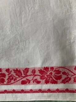 Nappe en damassé vintage