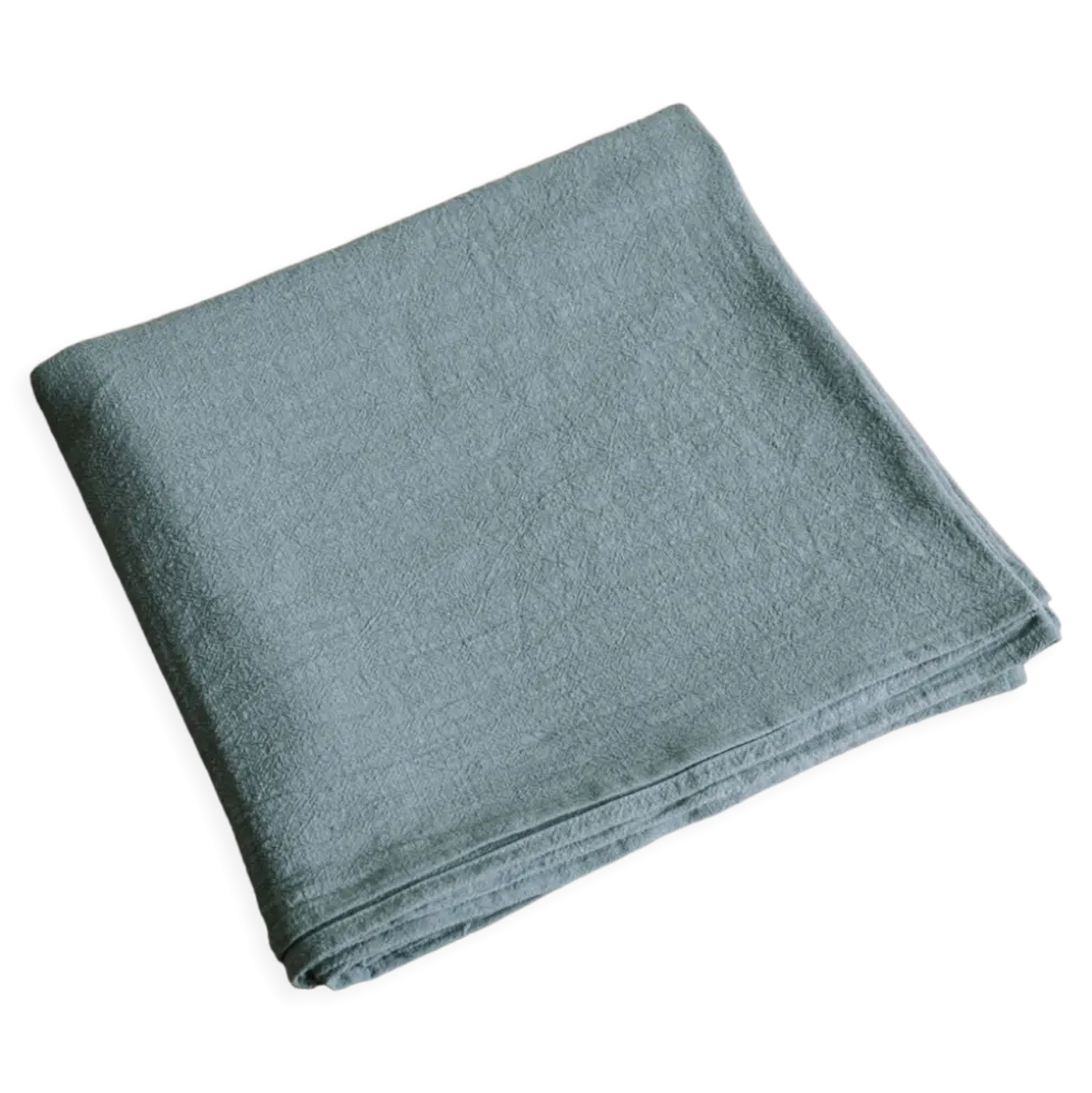 Nappe en lin lavé céladon