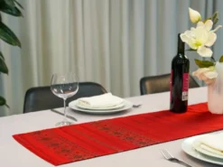 Nappe en soie cramoisie impériale