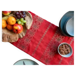 Nappe en soie cramoisie impériale