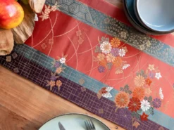 Nappe en soie japonaise du jardin impérial
