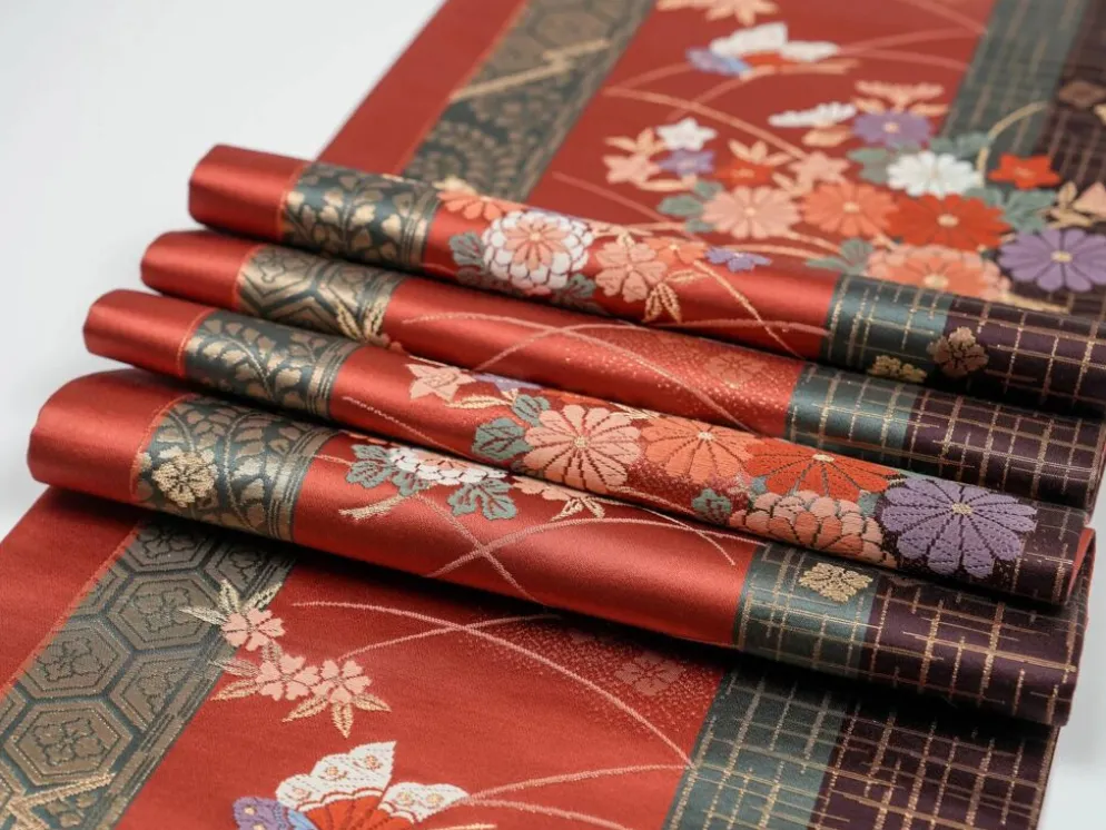 Nappe en soie japonaise du jardin impérial