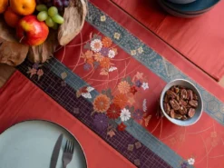 Nappe en soie japonaise du jardin impérial