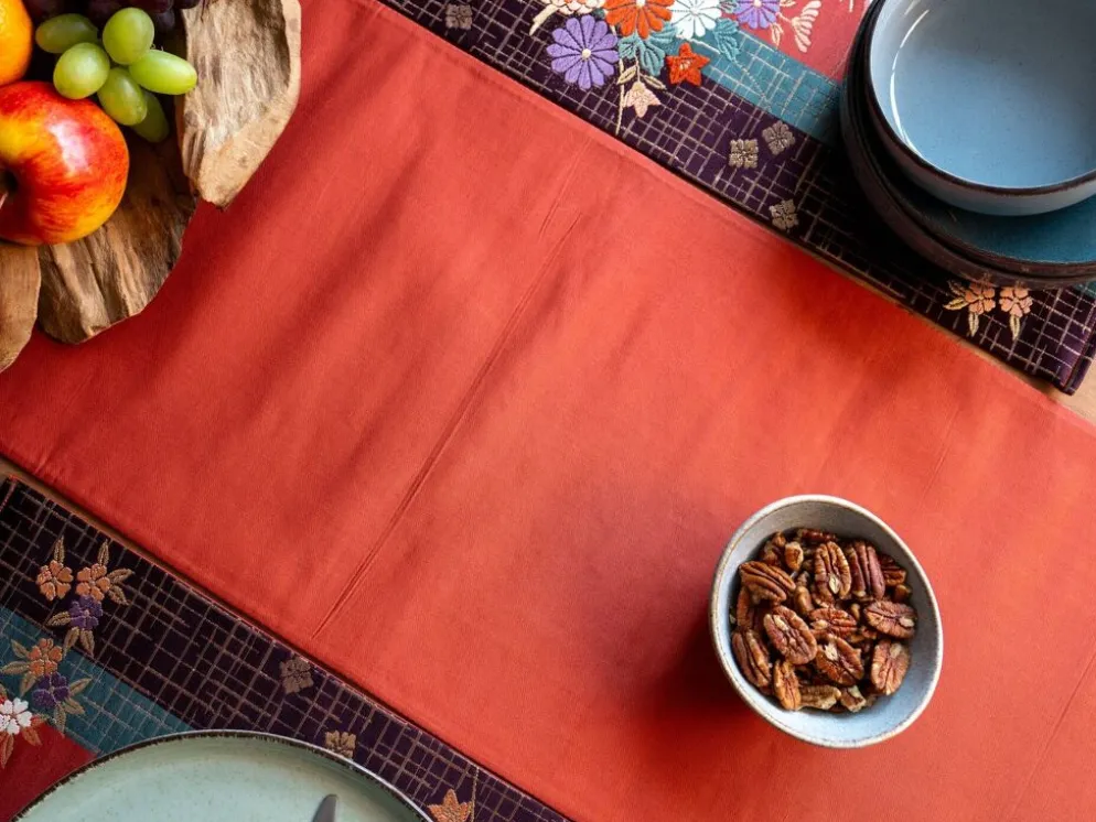 Nappe en soie japonaise du jardin impérial