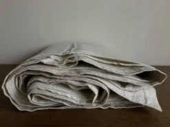 Nappe en toile fil de lin 19e L2,60m
