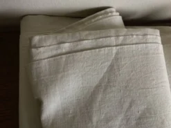 Nappe en toile fil de lin 19e L2,60m
