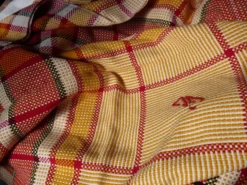 Nappe et 11 serviette en coton monogrammé VG ou VC