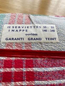 Nappe et 12 serviettes