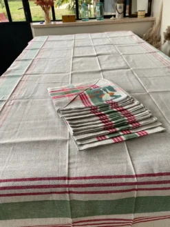 Nappe et 12 serviettes