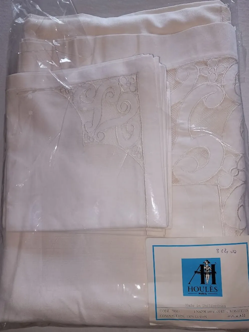 Nappe et serviettes houles