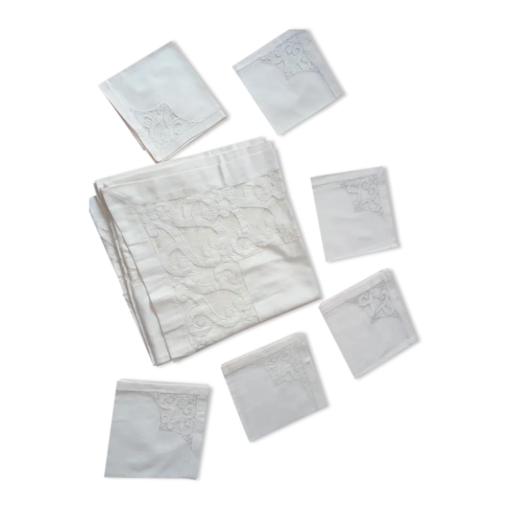 Nappe et serviettes houles