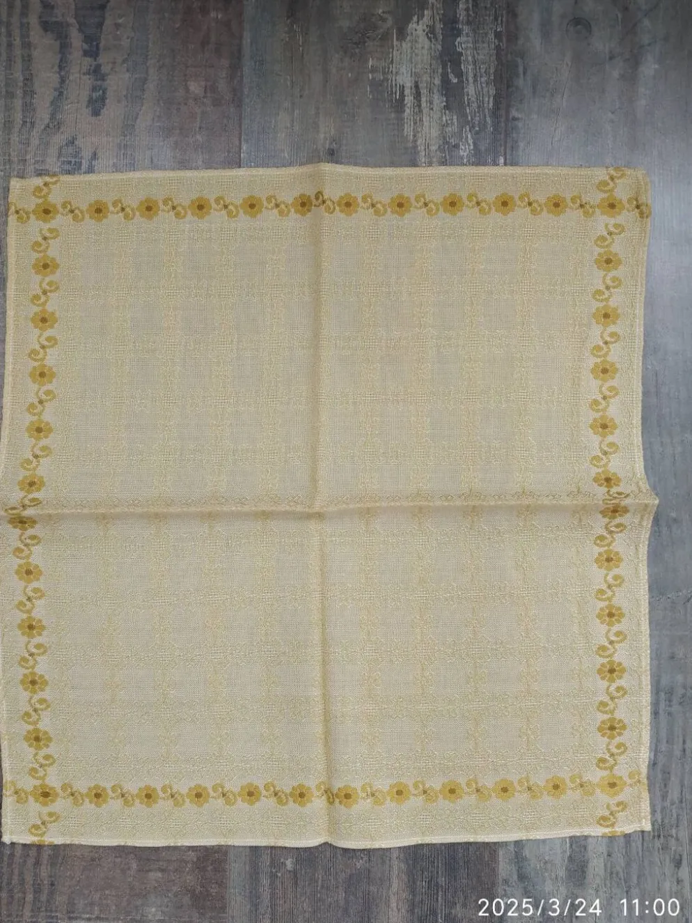 Nappe et serviettes vintage
