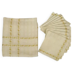 Nappe et serviettes vintage