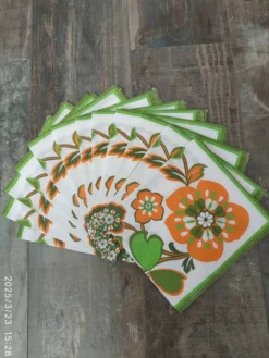 Nappe et serviettes vintage