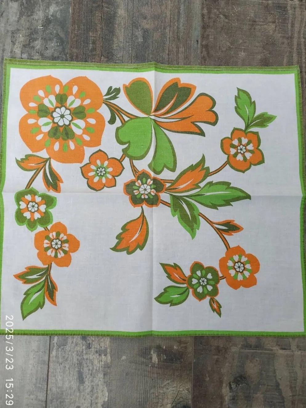 Nappe et serviettes vintage
