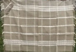 Nappe et ses 6 serviettes en fibre naturelle wabi sabi