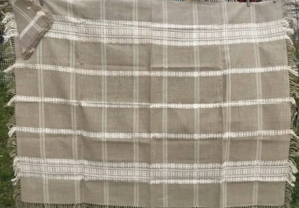 Nappe et ses 6 serviettes en fibre naturelle wabi sabi