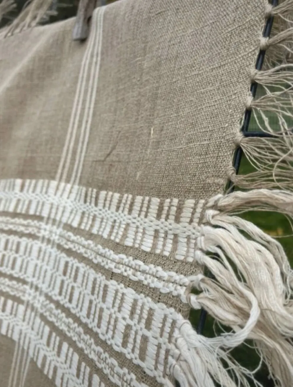 Nappe et ses 6 serviettes en fibre naturelle wabi sabi