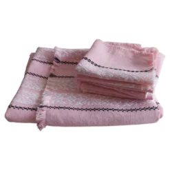 Nappe et six serviettes