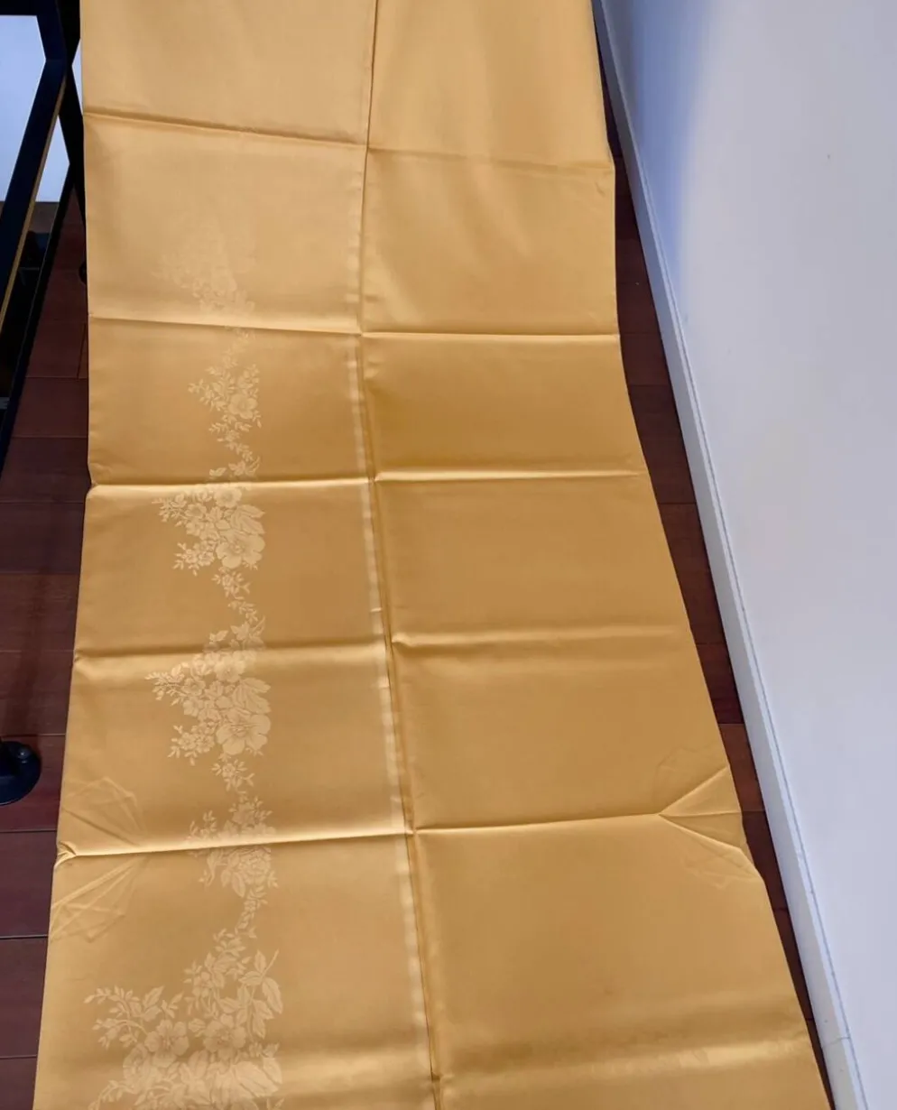 Nappe Frette neuve Carrée 240x240 cm Jaune