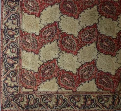 Nappe indienne carrée 130x130 motifs cachemire