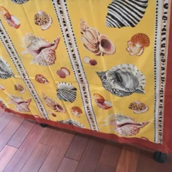 Nappe Les Coquillages Grey Watkins 140x190 cm Coton
