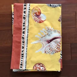 Nappe Les Coquillages Grey Watkins 140x190 cm Coton
