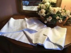 Nappe marquée LM , fin 19éme