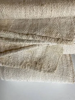 Nappe 5 mètres en toile de chanvre 19e